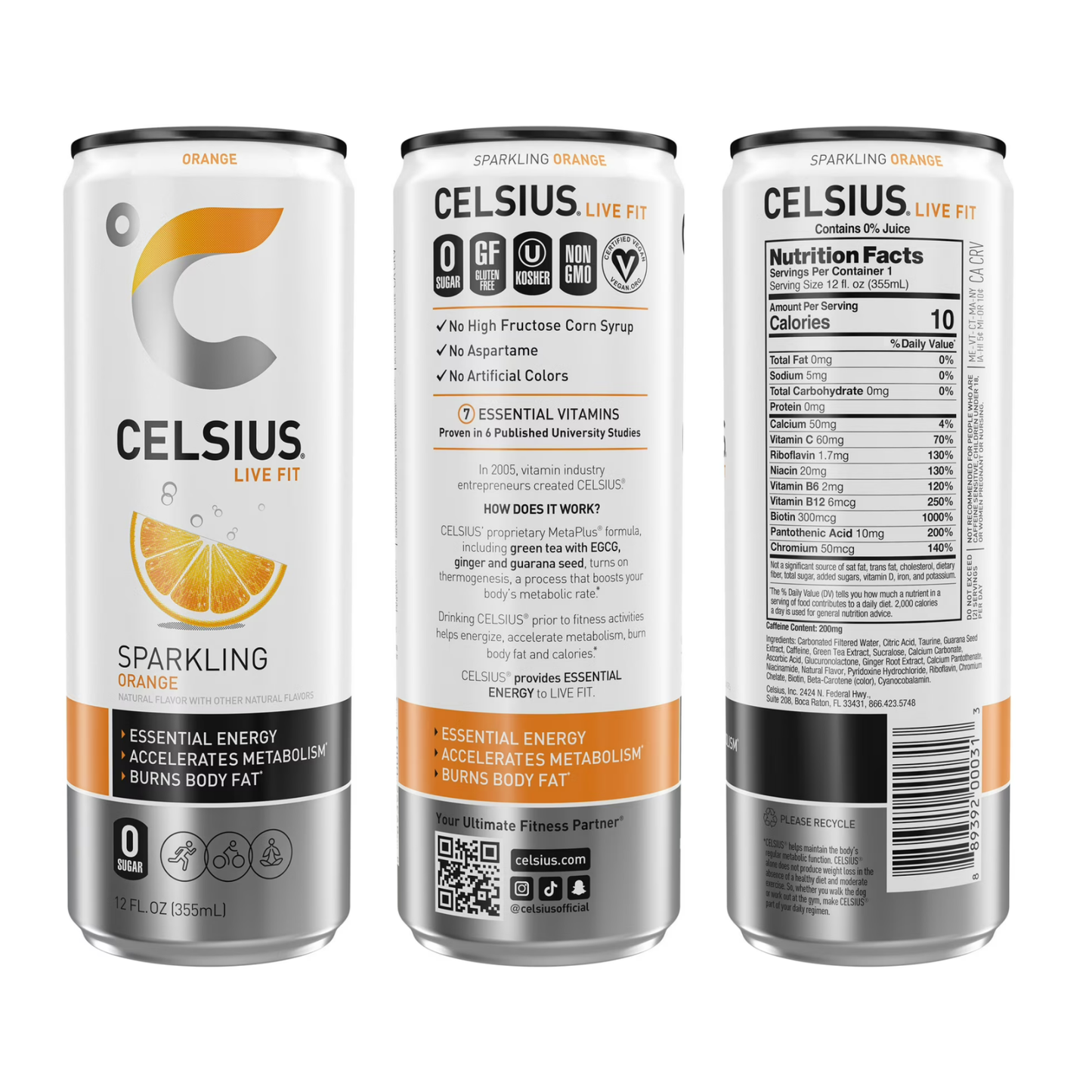 CELSIUS SPARKLING (ORANGE)